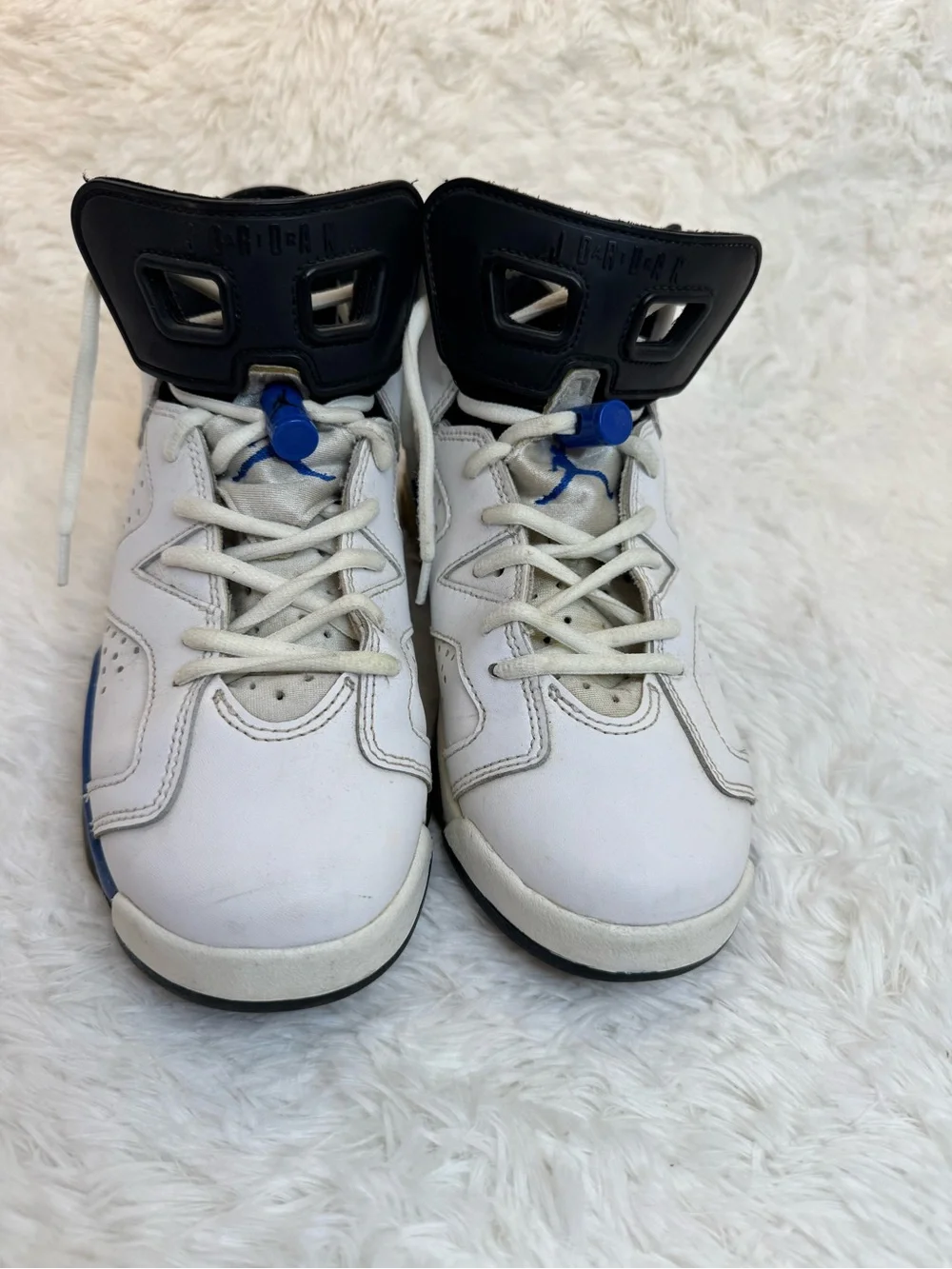 Nike Air Jordan 6 Retro BG Sport Blue basketball sneakers Youth 6